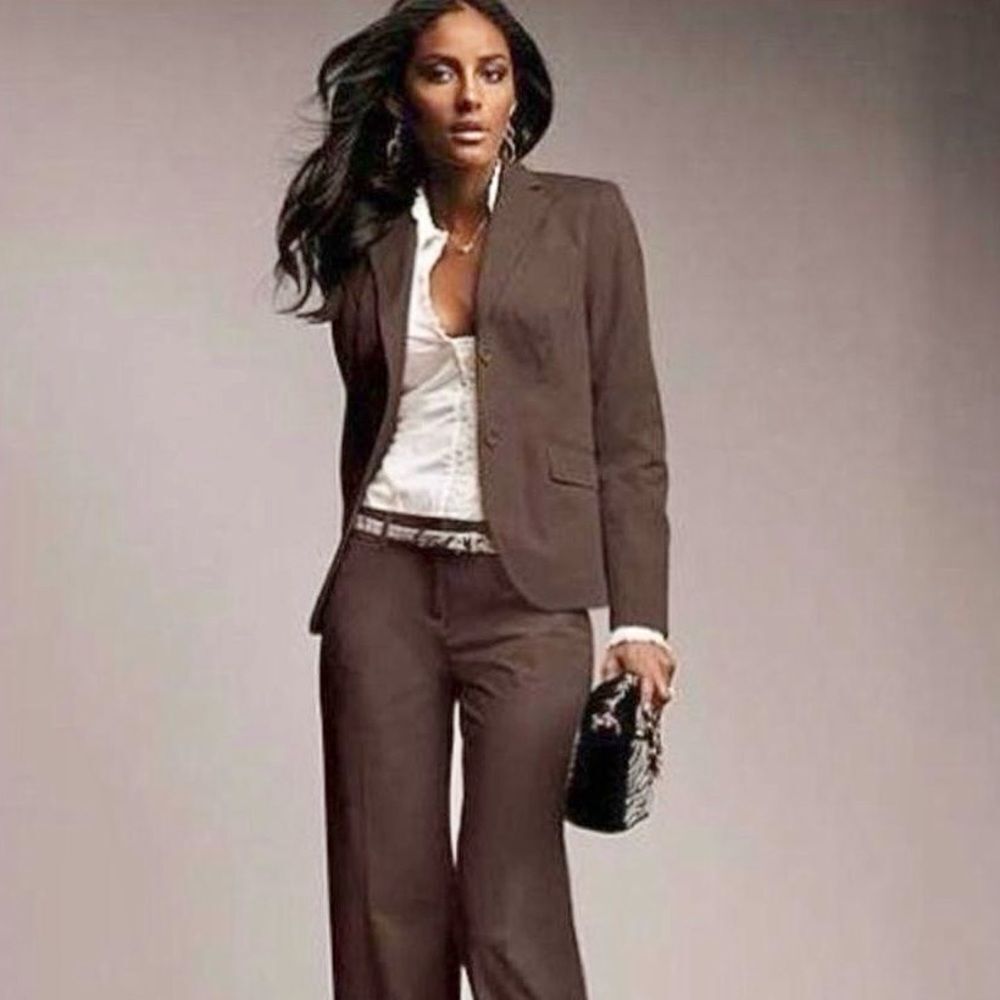 Body by Victoria Secret brown blazer single button jacket